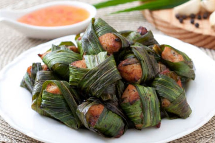 016- PANDAN LEAF CHICKEN - Thai Orchid Restaurant