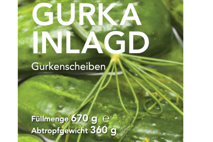GURKA INLAGD - Sliced pickled gherkins 670g Net weight - IKEA Restaurant Pratteln