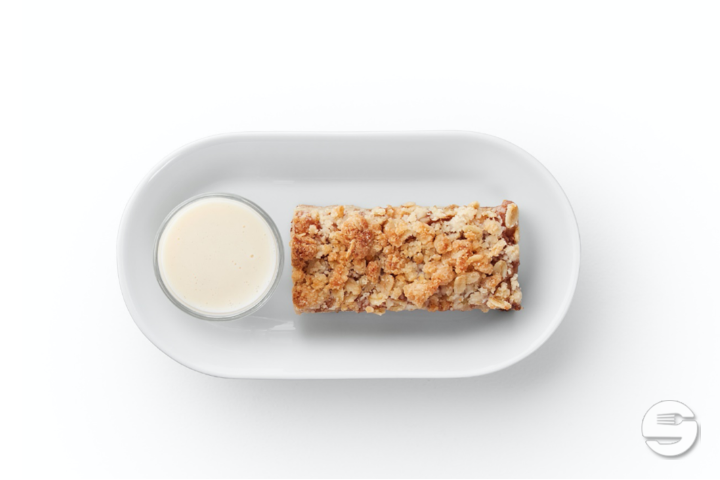 Swedish Apple cake with vanilla sauce - IKEA Restaurant Vernier