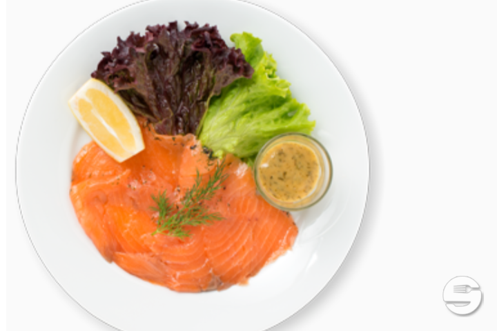Gravad salmonGravad Lachs - Marinated salmon - IKEA Restaurant Vernier