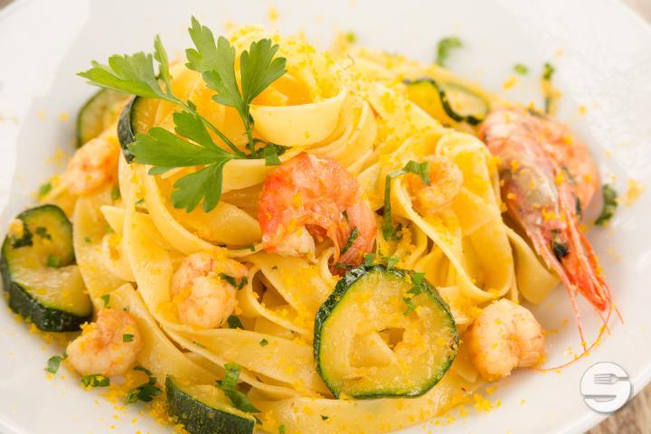 Tagliatelle Shrimps and Zucchini - Le Tivoli