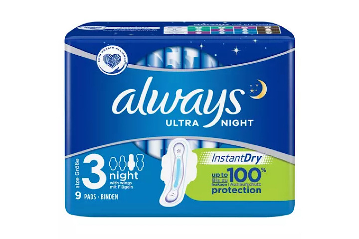 Ultra Night (Taille 3) Serviettes hygiénique, ALWAYS 