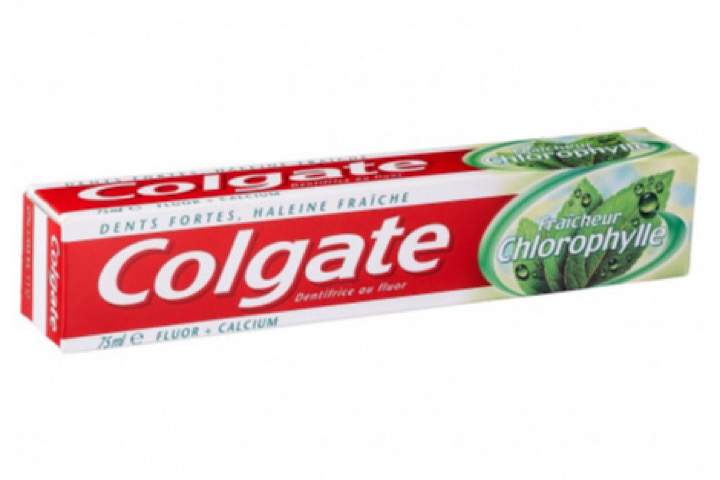 Dentifrice chlorophylle, COLGATE 