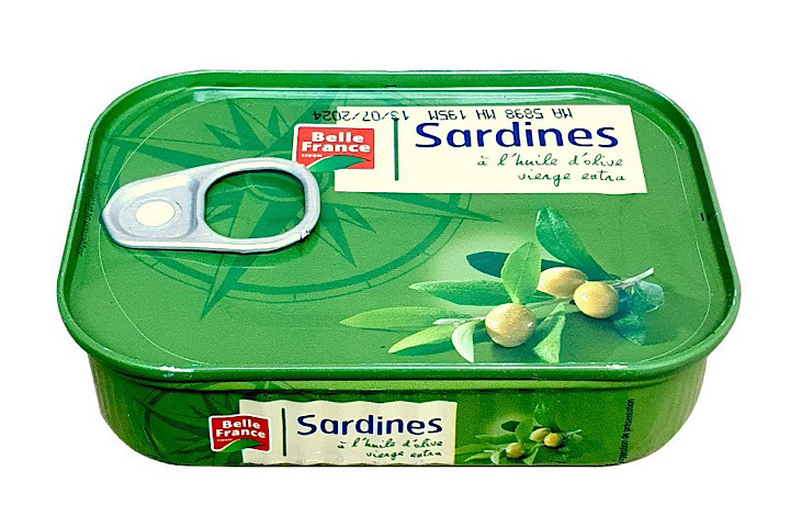 Sardines à l'huile d'Olives vierge, BELLE FRANCE