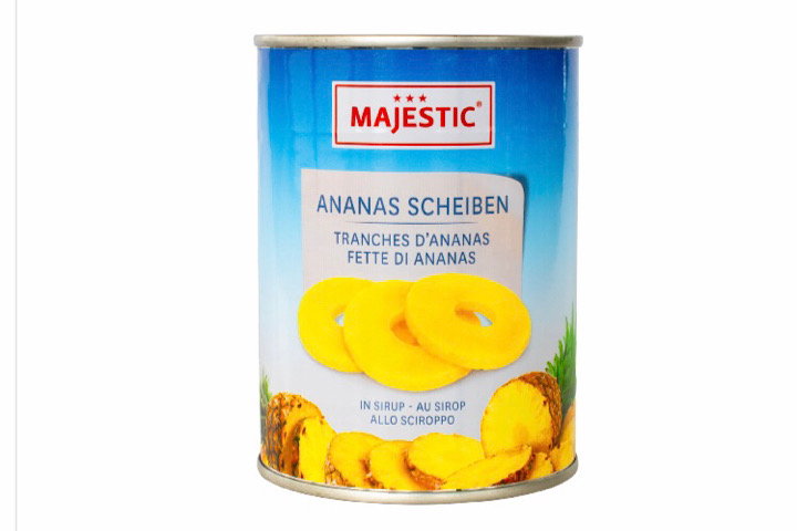 Ananas 10 Tranches au Sirop 565g