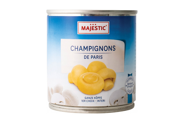 Champignons entiers