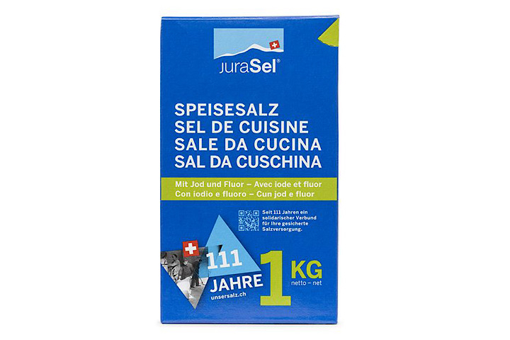 Sel de Cuisine avec Iode et Fluor, JURA SEL