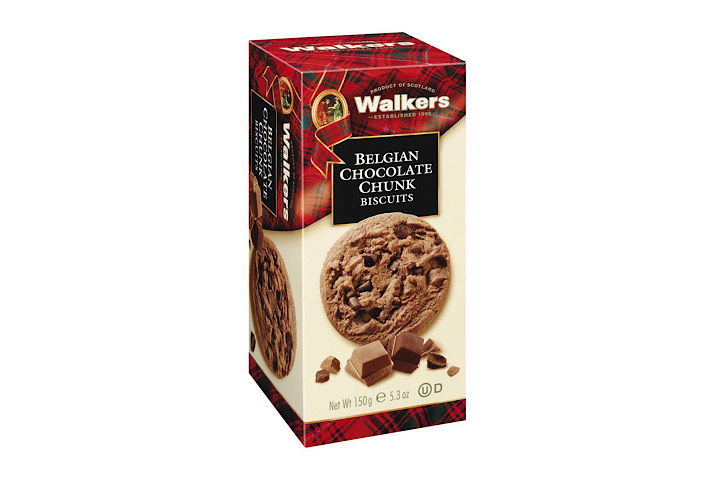 Belgian Chocolate Chunk Biscuits, WALKERS