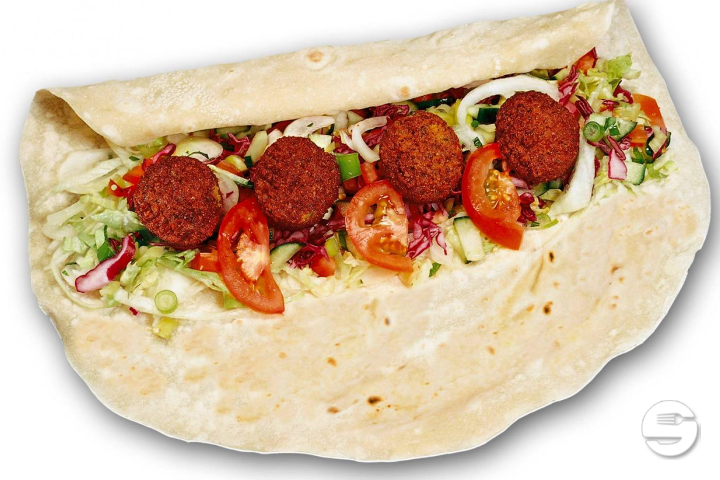 Falafel im hausgemachtem Fladenbrot - Best Pizza Kurier