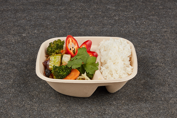 Wok Vegetables with Jasmine Rice - KAIMUG Food Station