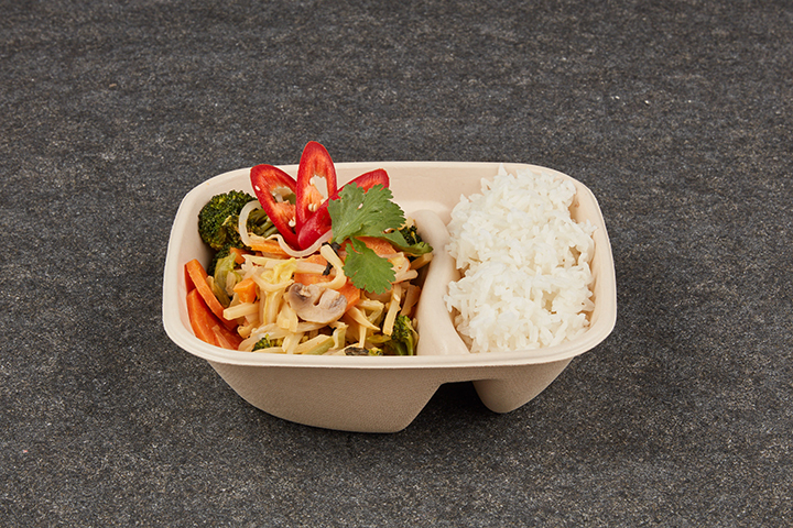 Vegan Vegetable Curry with Jasmine Rice - KAIMUG Food Station