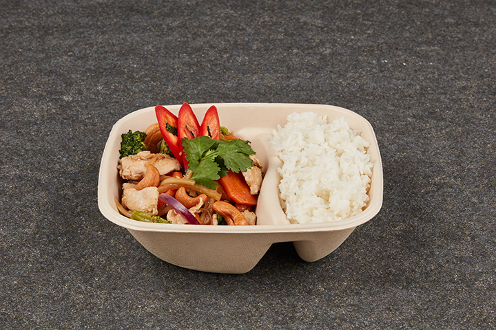 Chicken with Cashew Nuts and Jasmine Rice - KAIMUG Food Station