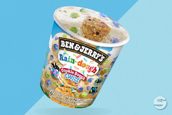 Ben & Jerry's Rain-Dough Cookie Dough Twist - The Ben & Jerry's Shop