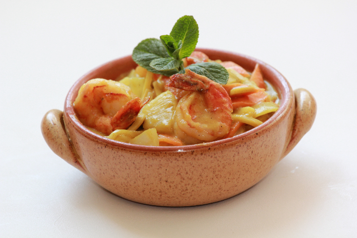183. Yellow Curry Shrimps - Isushi