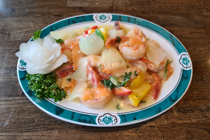 Crevettes à la sauce au lait - Isushi