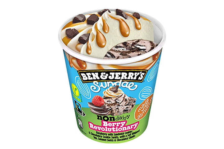 Ben & Jerry's Sundae Non-Dairy Berry Revolutionary Vegan - FADA