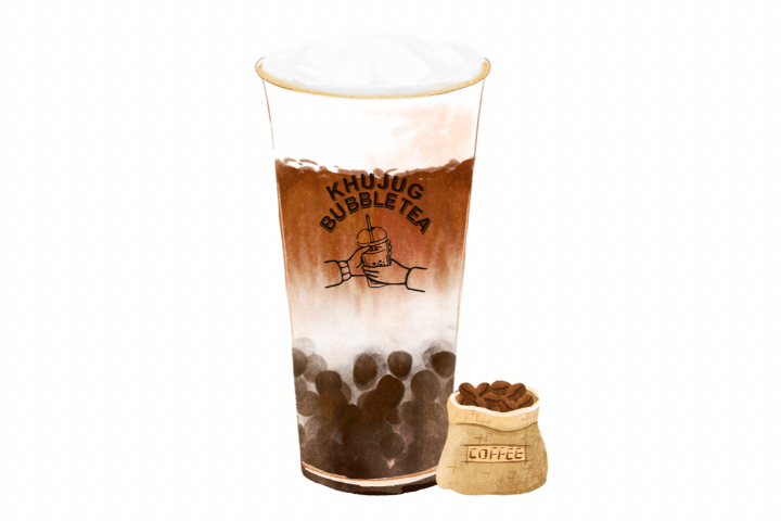 Snow toppings Vietnamese coffee - Khujug Bubble Tea
