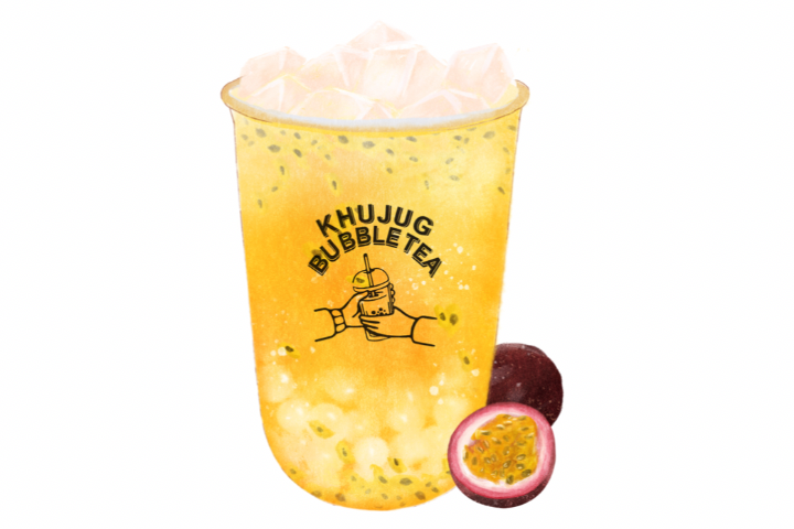 Passion fruit tea - Khujug Bubble Tea
