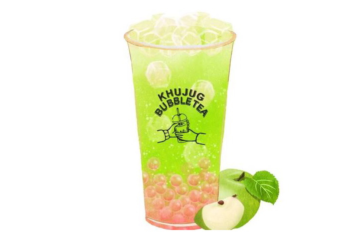 Green Apple Mojito Alcohol Free - Khujug Bubble Tea