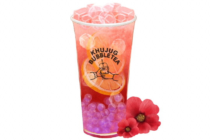 Hibiscus Ice Tea - Khujug Bubble Tea
