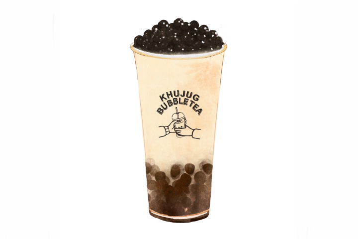 Milk Jasmine Green Tea - Khujug Bubble Tea