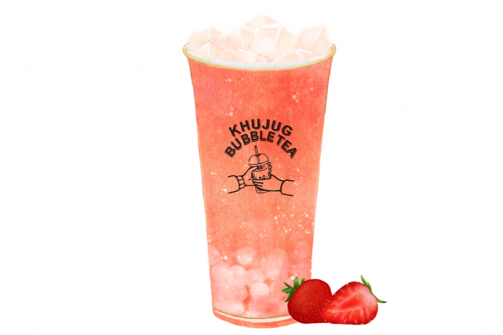 Strawberry Tea - Khujug Bubble Tea