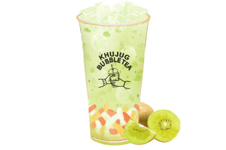 Kiwi Jasmine Ice Tea - Khujug Bubble Tea