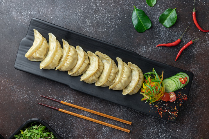 Fleisch Momos - Yo! Yo! Sushi and Momo