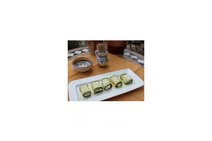 Calabacin con queso fresco - Tapeó