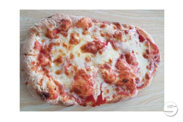 Media - The real and unmistakable handmade Roman PINSA. Tomato and mozzarella base - Gusto Antico Pinseria & Pizzeria