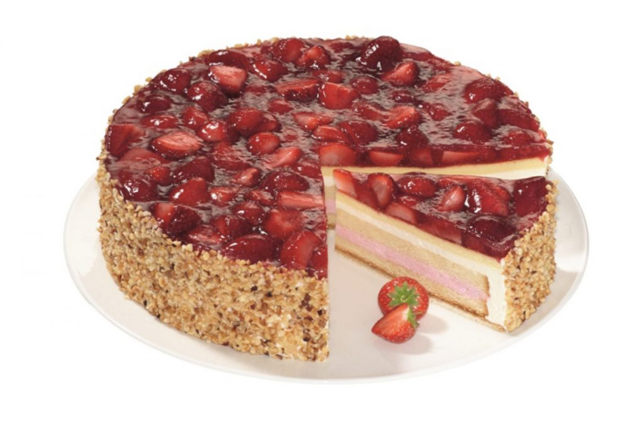 Erdbeerbuttermilch Torte - Bäckerei Glatt Cafe