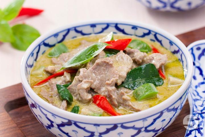 Porc au Curry Vert - Pad Thai