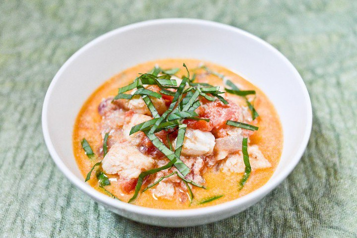 Poisson au Curry Rouge - Pad Thai
