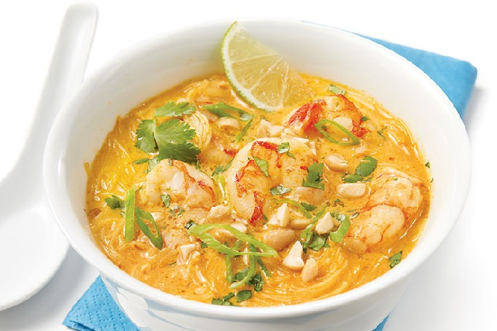 Crevettes au Curry Rouge - Pad Thai