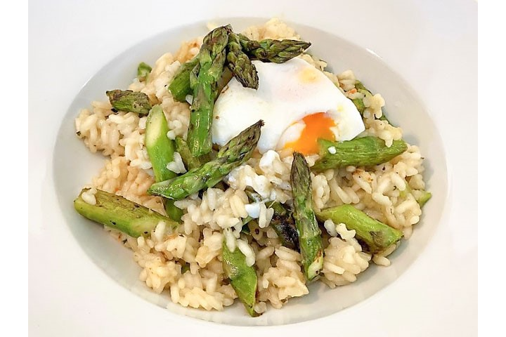 RISOTTO with roasted green asparagus - Summer Pop-Up Healthy-Food-Atelier