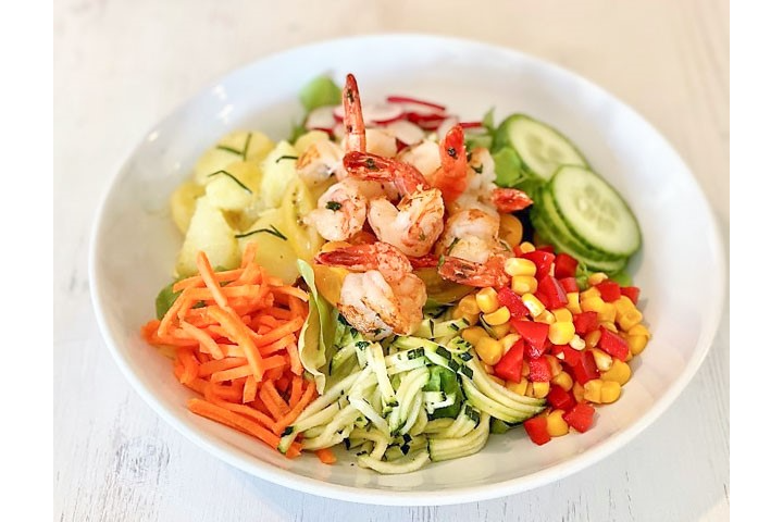 Gemischter Salat mit Black Tiger Garnelen - Special Pop-Up Healthy-Food-Atelier