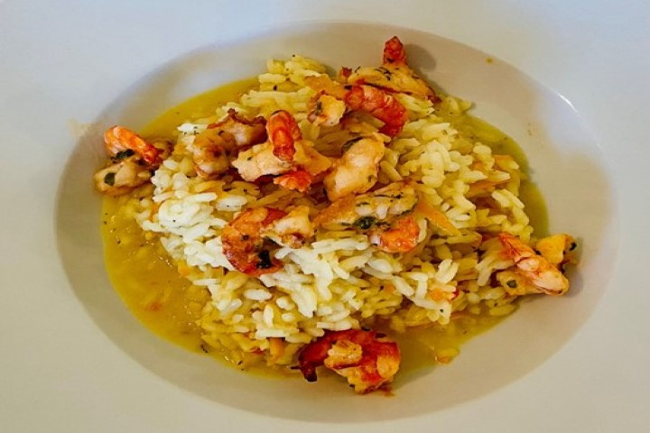 Risotto mit gebratenen Black Tiger Garnelen - Special Pop-Up Healthy-Food-Atelier