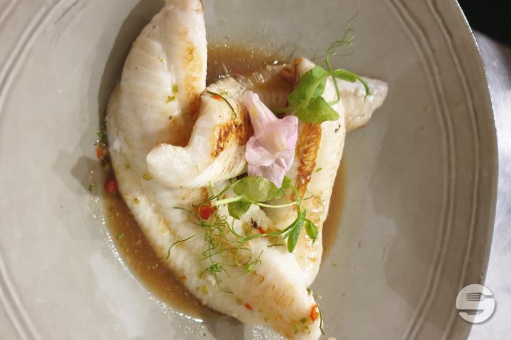 Sole Fish Filet in a Yuzu and Lime Sauce - Jaï Thai