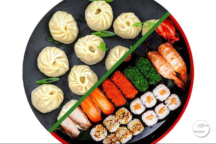 Sushi & Momos Platte 4 Big - Yummy.Express Sushi & Momos