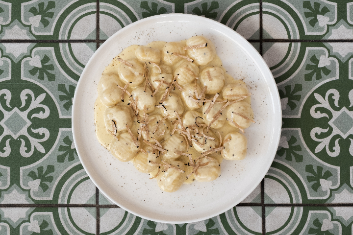Homemade Gnocchi with Summer Truffle - Nocino Pizzeria