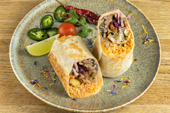 Grilled Vegetable Burrito - Burrito Bandito Bern