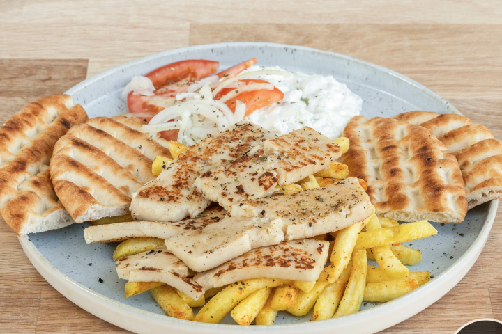 Veganer Halloumi Teller - Zeus Greek God of Gyros 8005