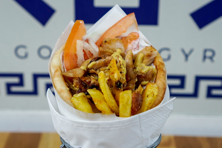 Poulet Gyros - Zeus Greek God of Gyros 8005
