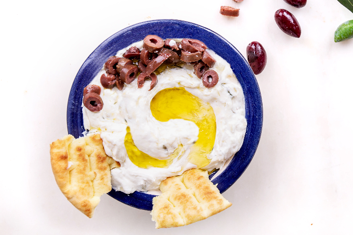 Veganer Tzatziki mit Pitabrot - Zeus Greek God of Gyros 8005