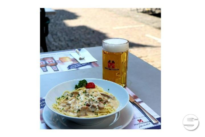 Nüdeli an Champignon-Rahmsauce - Rheinfelder Bierhalle