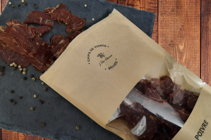 Chips de viande séchée au poivre - Mon épicerie