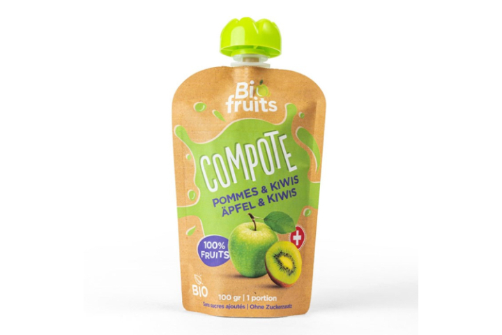 Compote Bio pommes - kiwi - Mon épicerie