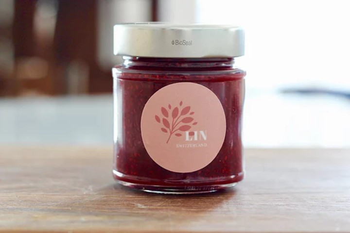 Keto Vegan Raspberry Chia Jam - Lin Switzerland