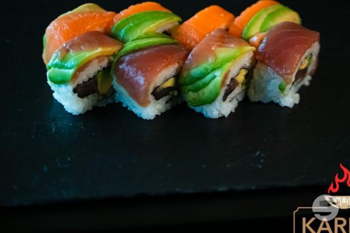 Lachs Rainbow ( Avocado, Lachs ) 8Stk. - Karma Take Away