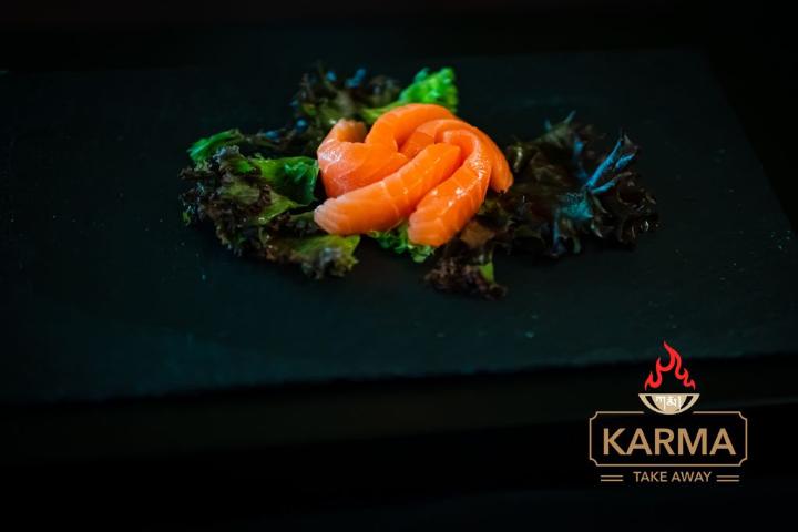 Lachs Sashimi ( Feister Lachs ) - Karma Take Away